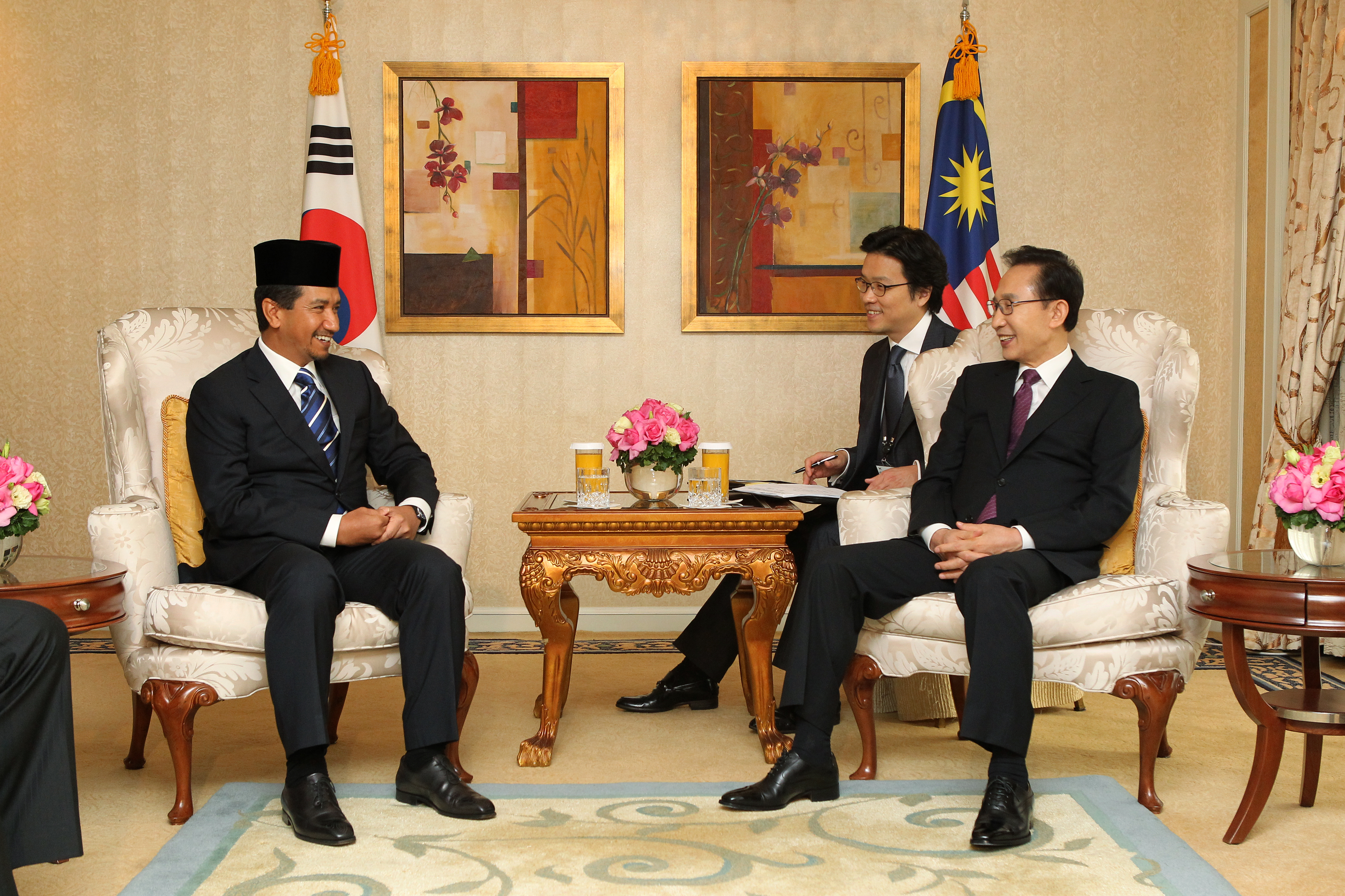 말레이시아 국왕 접견 사진