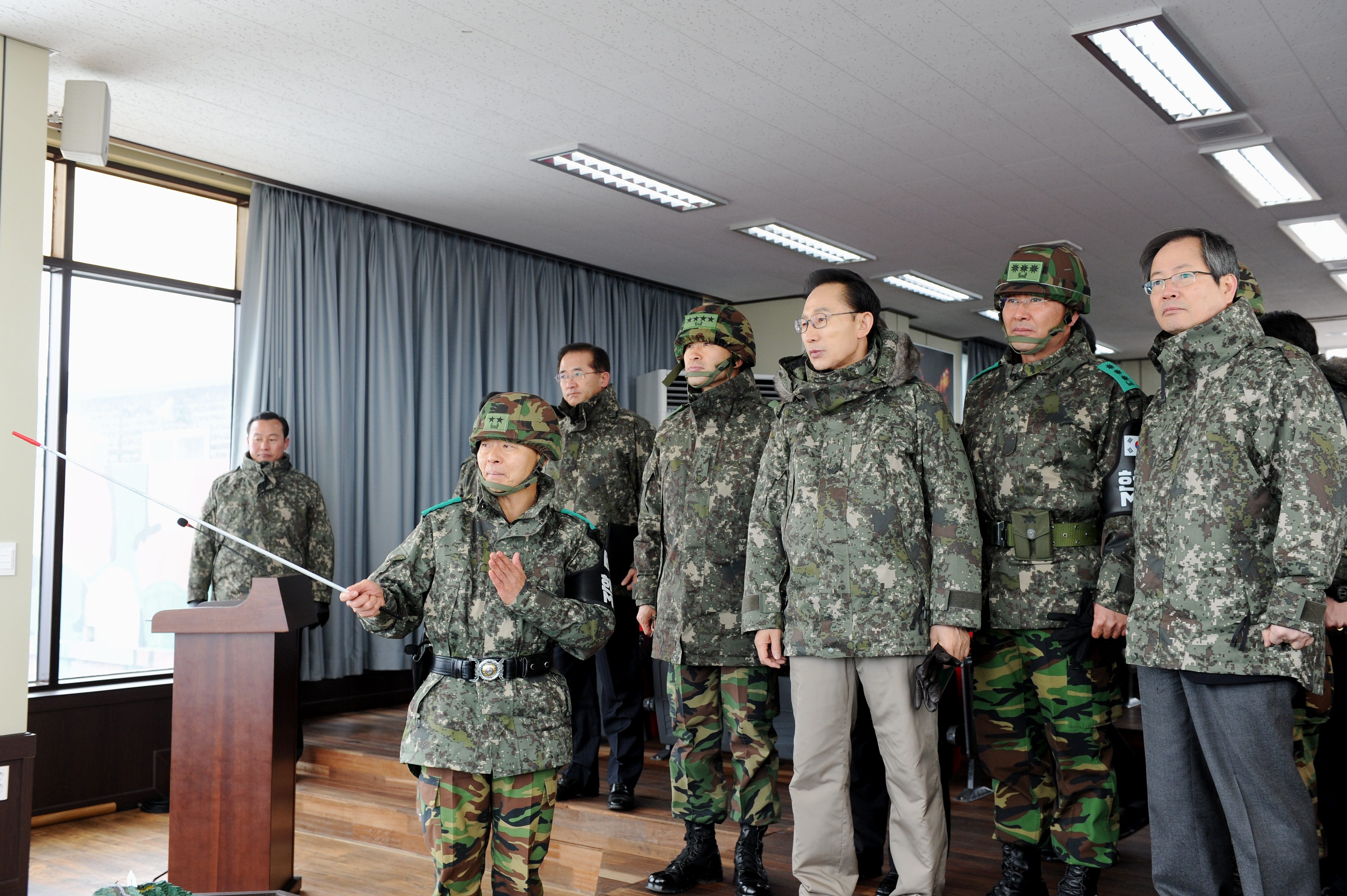 전방부대 시찰 사진