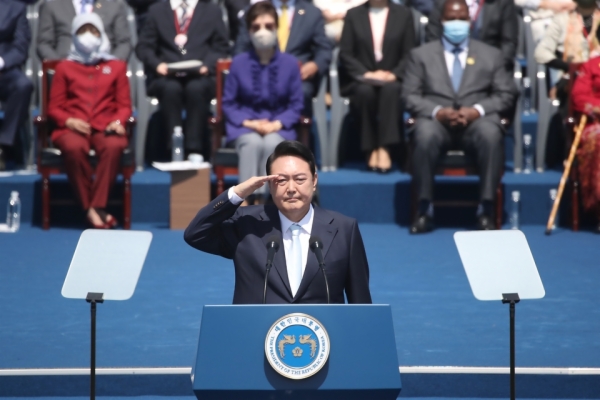 제20대 윤석열 대통령 취임식 사진