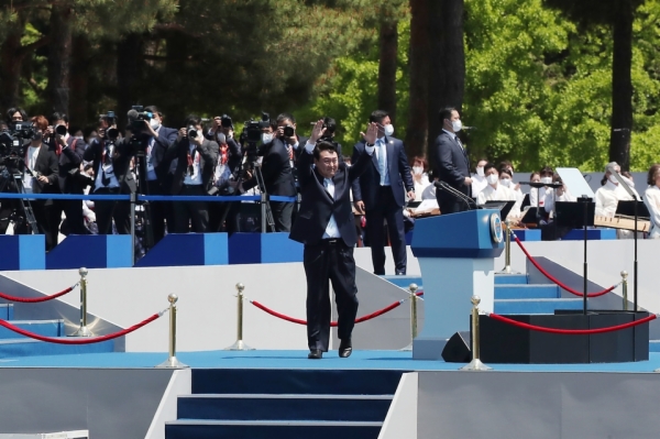 제20대 윤석열 대통령 취임식장 전경 사진