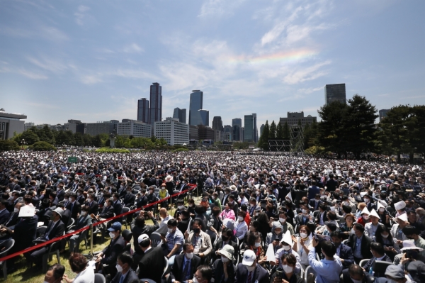 제20대 윤석열 대통령 취임식장 전경 사진