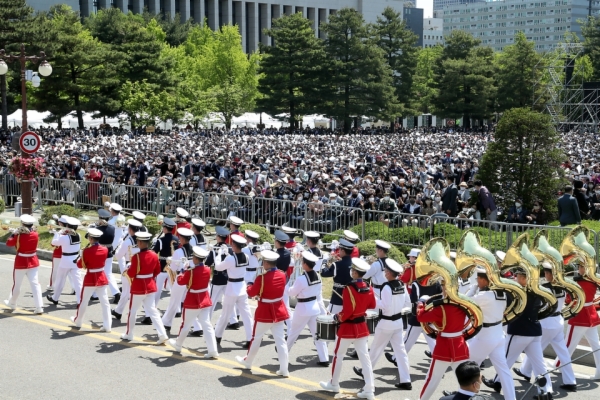 제20대 윤석열 대통령 취임식장 전경 사진