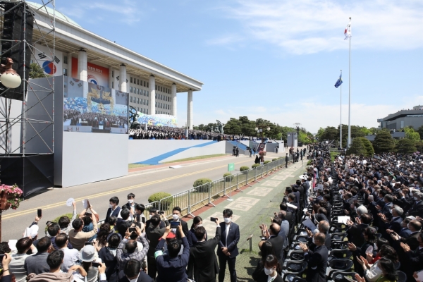 제20대 윤석열 대통령 취임식장 전경 사진