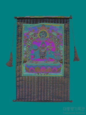 행운의 말 그림이 있는 벽걸이 이미지