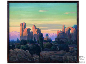 모스크(이슬람 사원) 풍경화 이미지