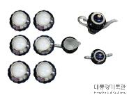 꽃 문양 다기 세트 이미지