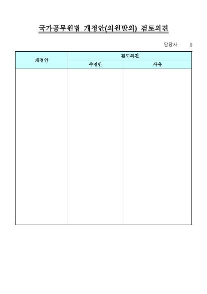 의원발의 국가공무원법 일부개정법률안에 대한 의견 조회(김승희 의원) 썸네일