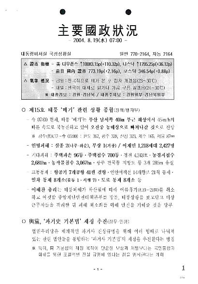 07:00 주요국정상황 (2004.08.19) 썸네일