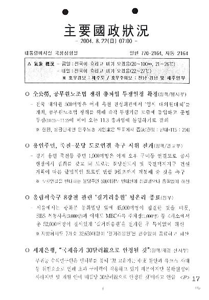 07:00 주요국정상황 (2004.08.22) 썸네일