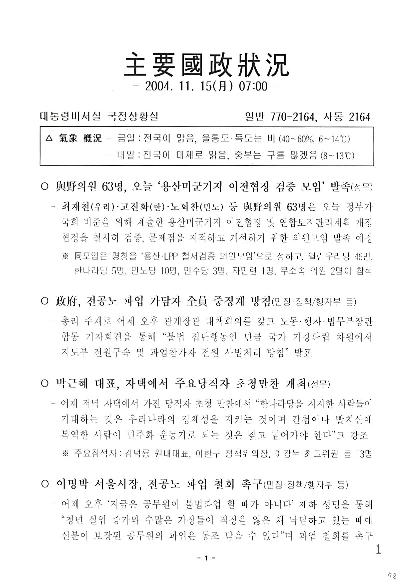 07:00 주요국정상황 (2004.11.15) 썸네일