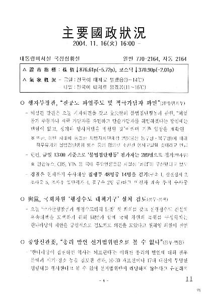 16:00 주요국정상황 (2004.11.16) 썸네일