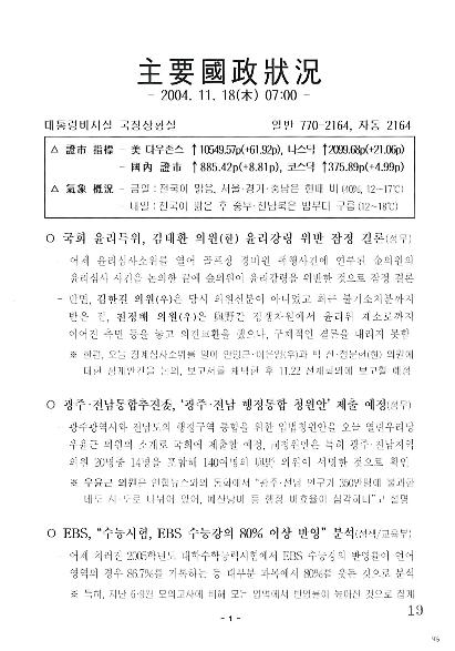 07:00 주요국정상황 (2004.11.18) 썸네일