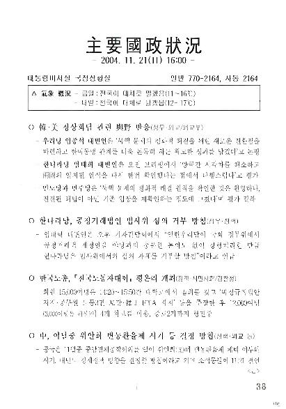 16:00 주요국정상황 (2004.11.21) 썸네일
